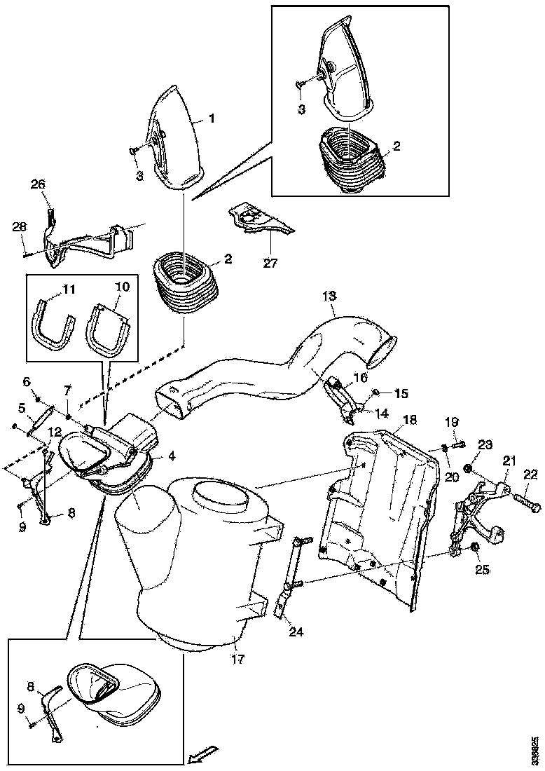Buy 1828596 AIR INTAKE SCANIA