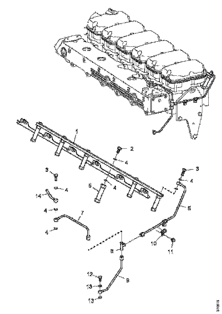 Buy 1829546 BLEED PIPE SCANIA