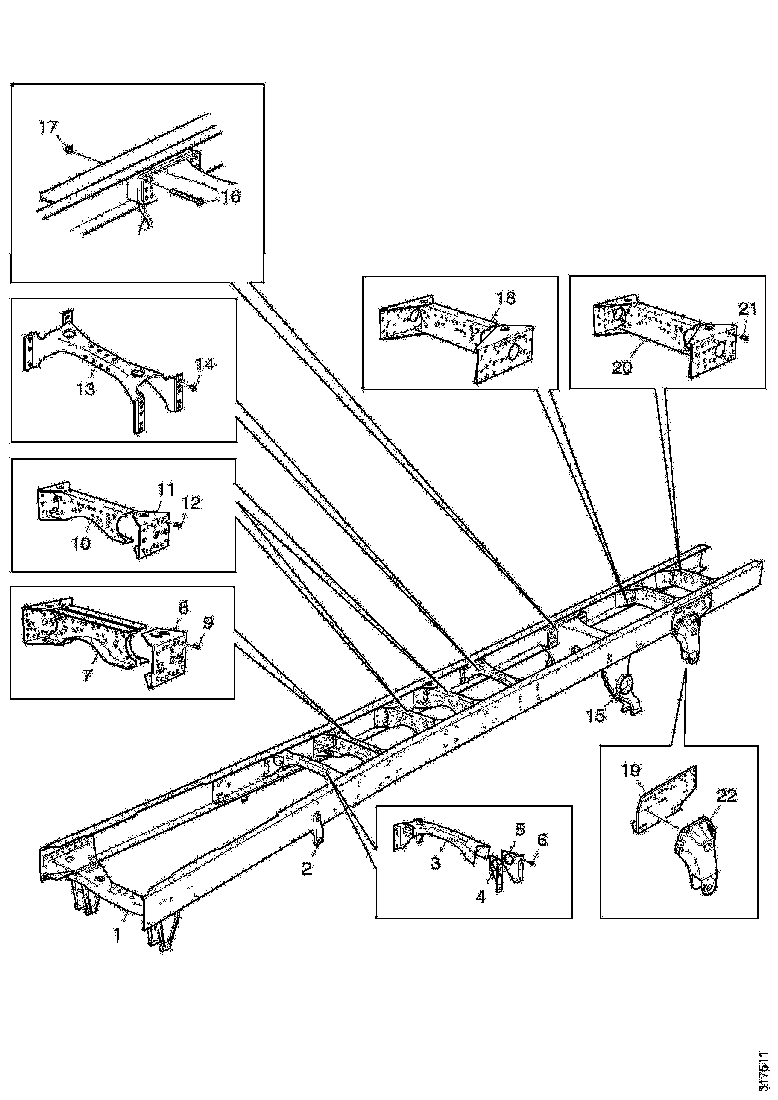 Buy 1846365 CROSS MEMBER SCANIA