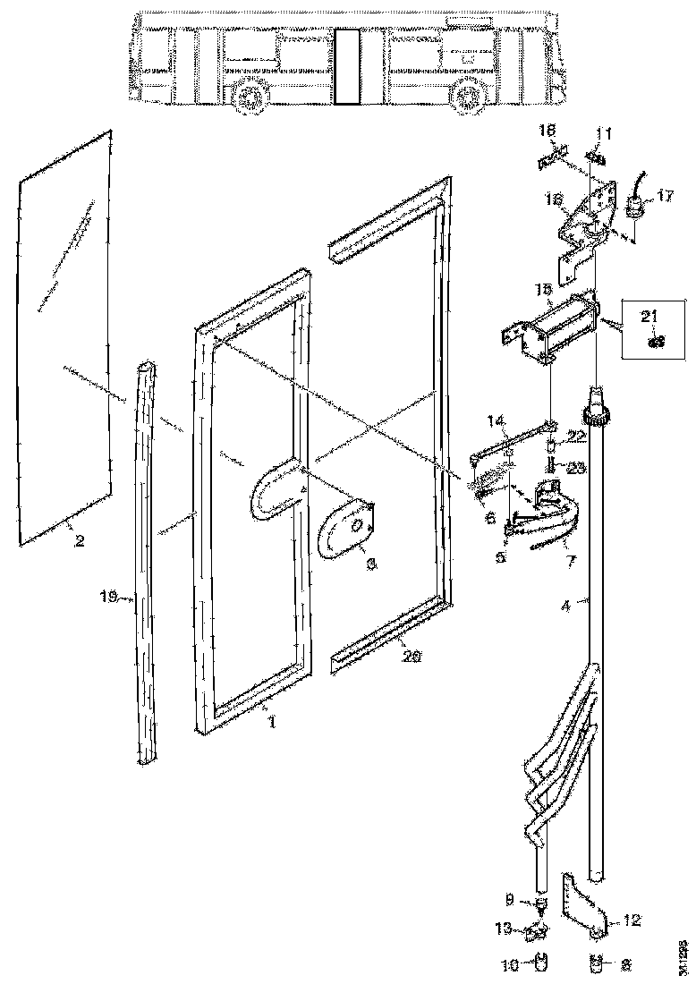 Buy 1847354 DOOR WINDOW , THERMOPANE SCANIA