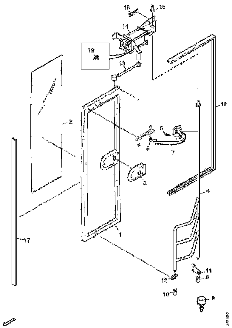 Buy 1847578 DOOR WINDOW SINGLE SCANIA