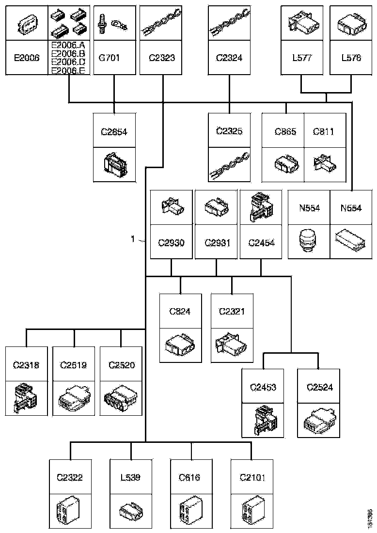 Buy 1851886 CABLE HARNESS SCANIA