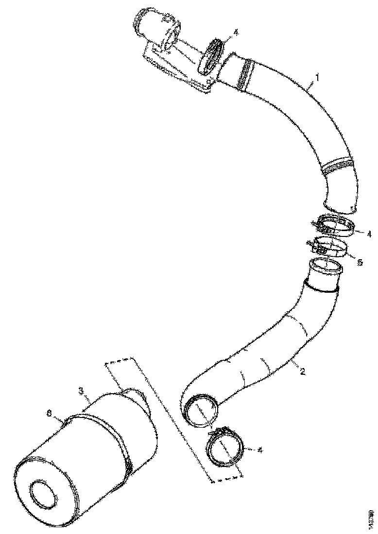 Buy 1852481 EXHAUST HOSE SCANIA
