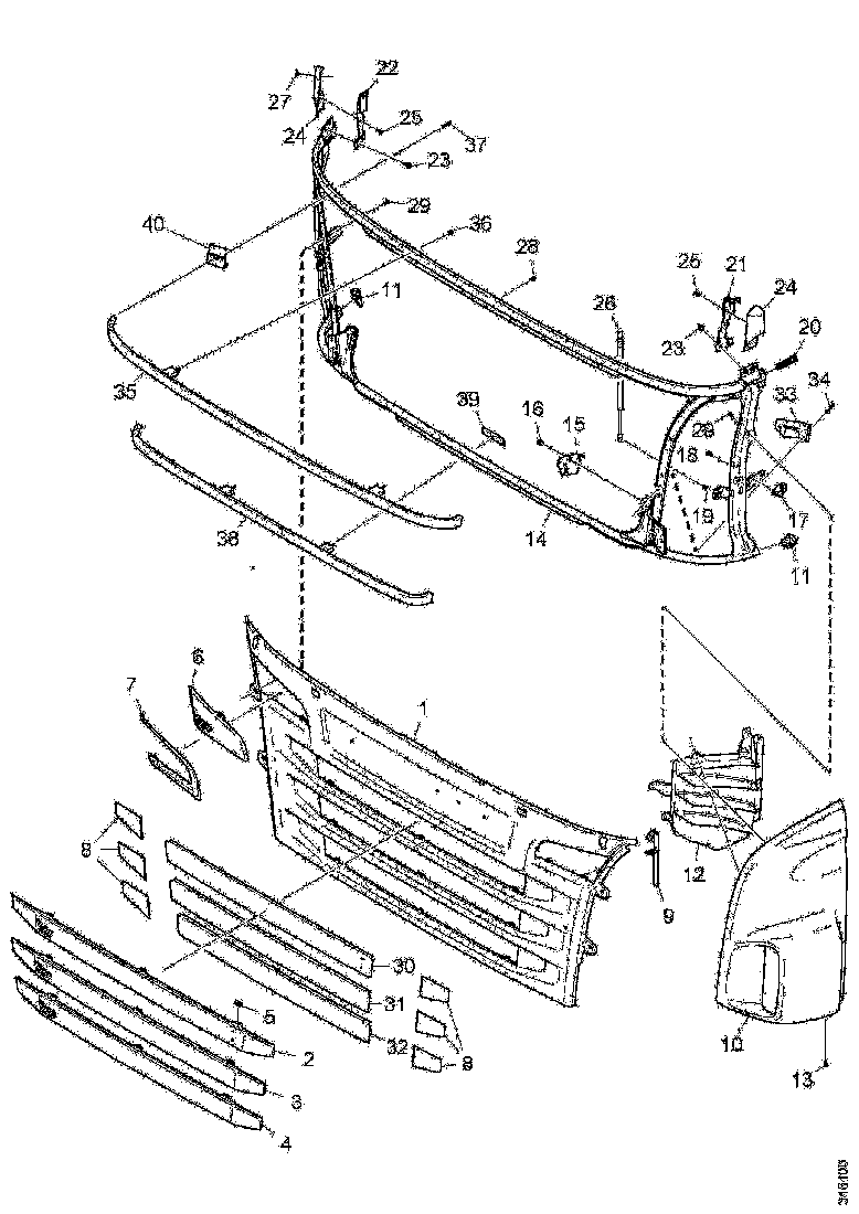 Buy 1856476 CAB CORNER RH SCANIA