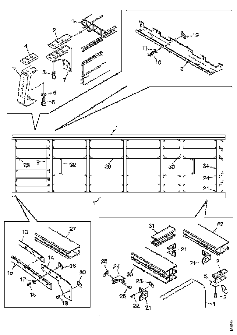 Buy 1859556 ROOF RAIL SCANIA