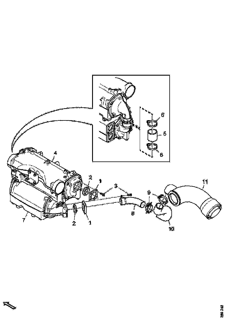 Buy 1866158 WATER PIPE SCANIA