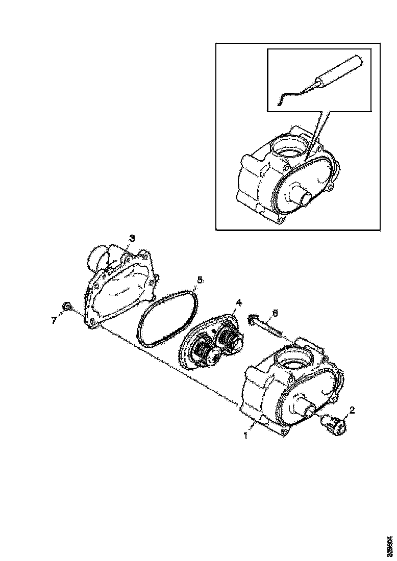 Buy 1866175 THERMOSTAT HOUSING COVER SCANIA