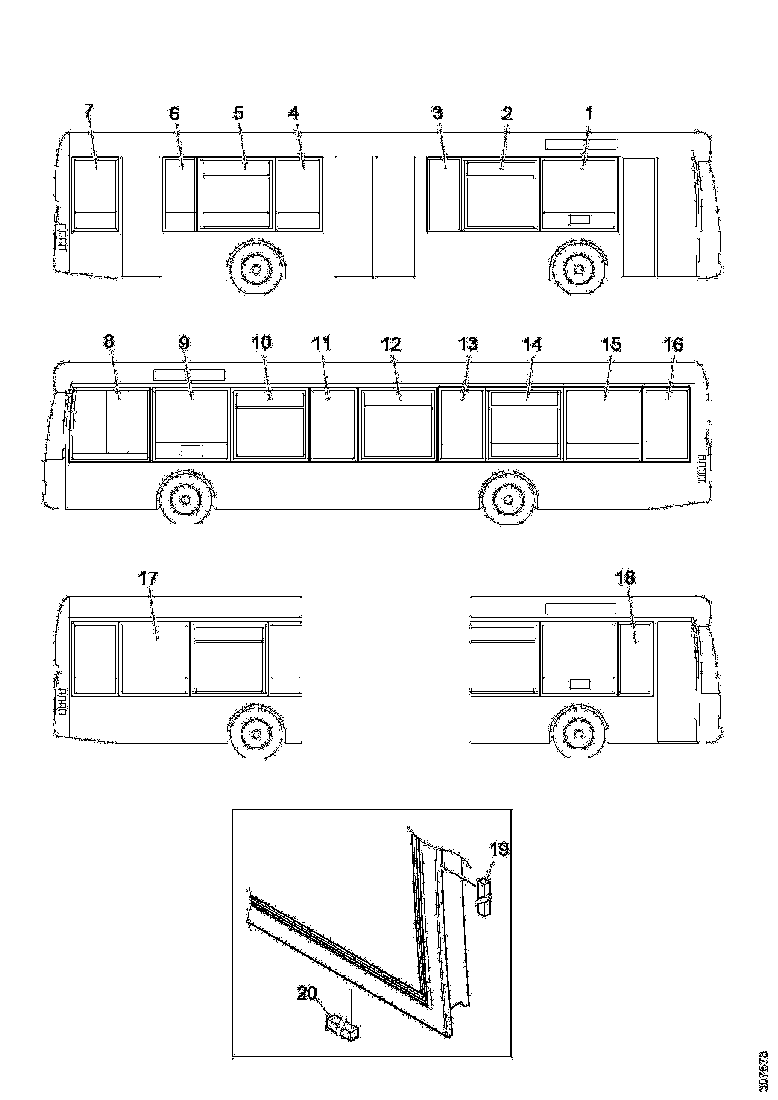 Buy 1869165 SIDE WINDOW SINGLE GLASS SCANIA
