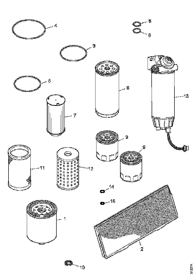 Buy 1872152 AIR FILTER CATRIDGE SCANIA