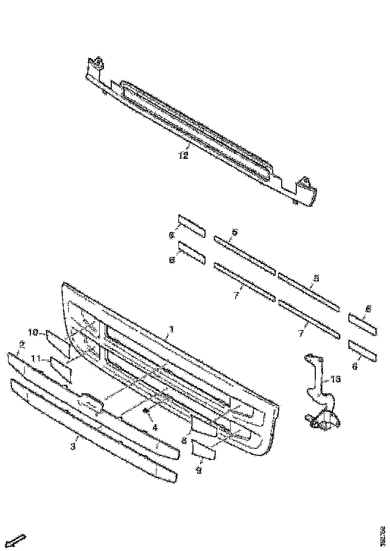 Buy 1875843 FRONT GRILL PANEL SCANIA