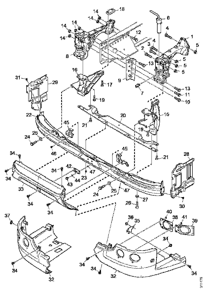 Buy 1885222 BUMPER BRACKET SCANIA