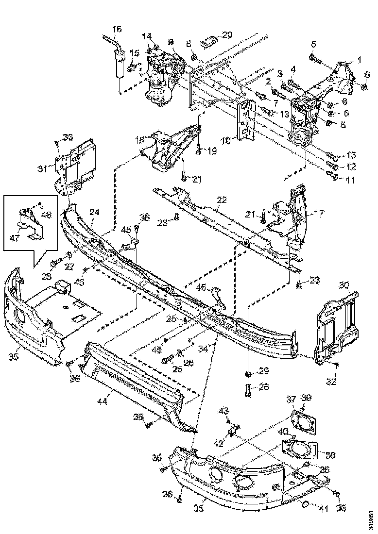 Buy 1885223 BUMPER BRACKET SCANIA