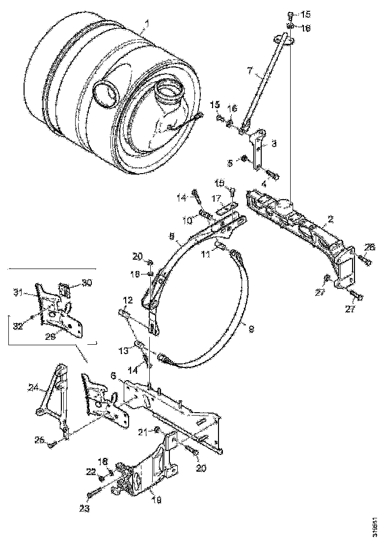 Buy 1886400 SILENC BRA SCANIA