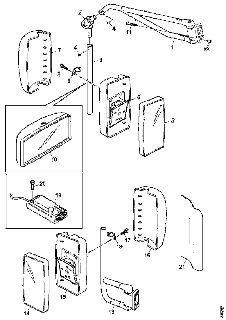 Buy 1893487 REAR VIEW MIRROR SCANIA