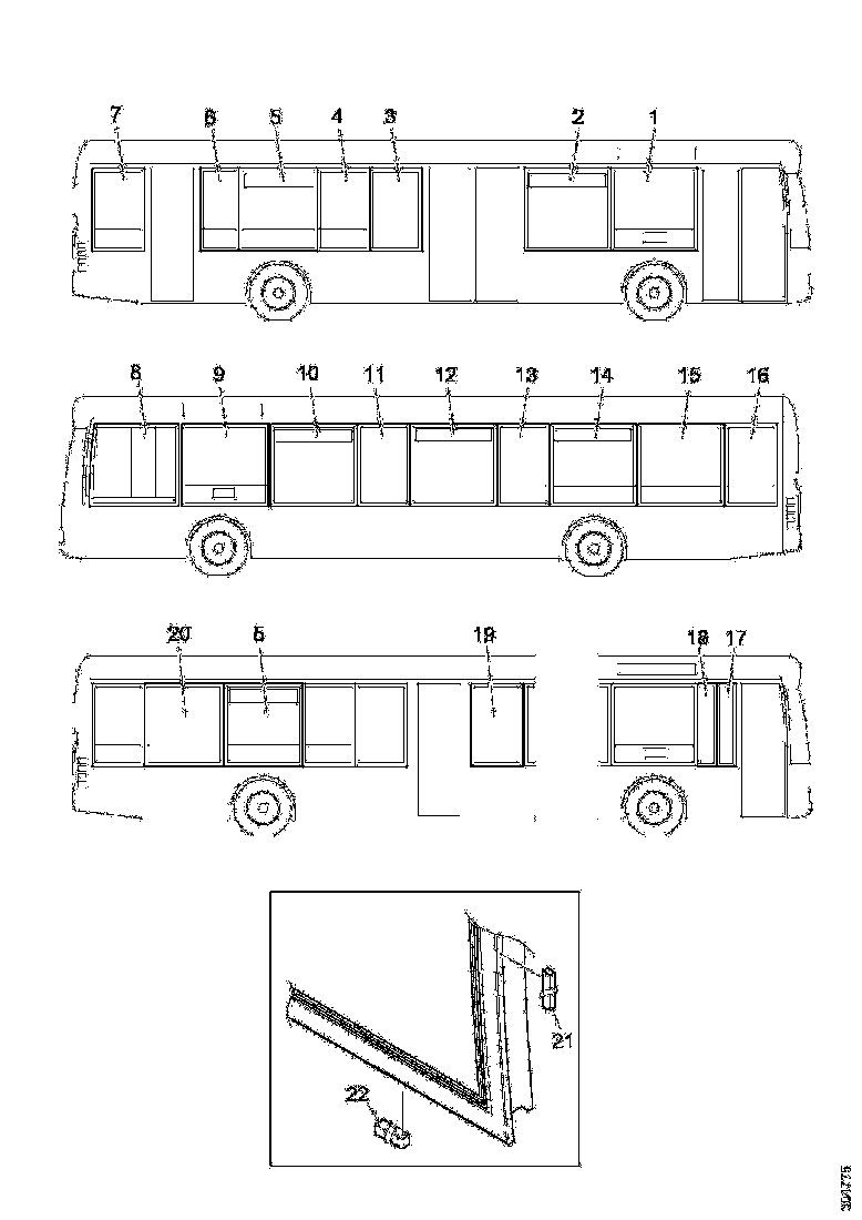 Buy 1895045 SIDE WINDOW THERMOPANE SCANIA
