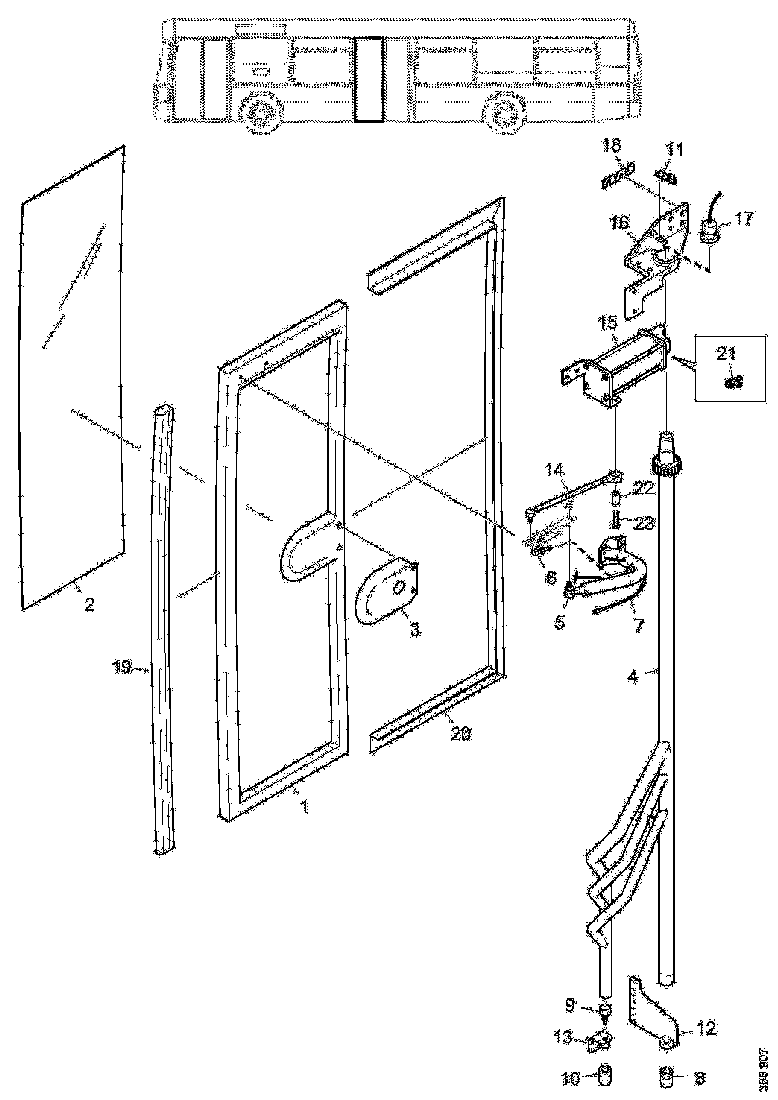 Buy 1895257 DOOR PILLAR SCANIA