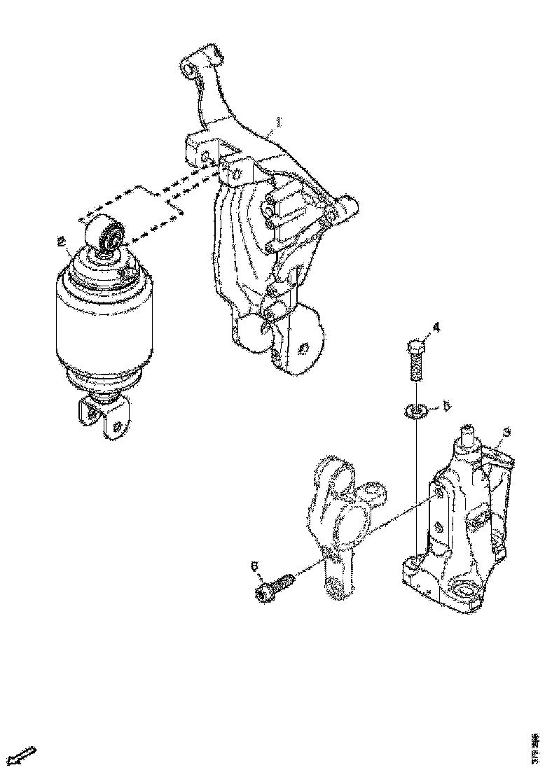 Buy 1912828 CAB BRACKET LH SCANIA