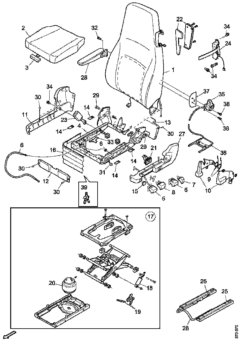 Buy 1923963 BACKREST SCANIA