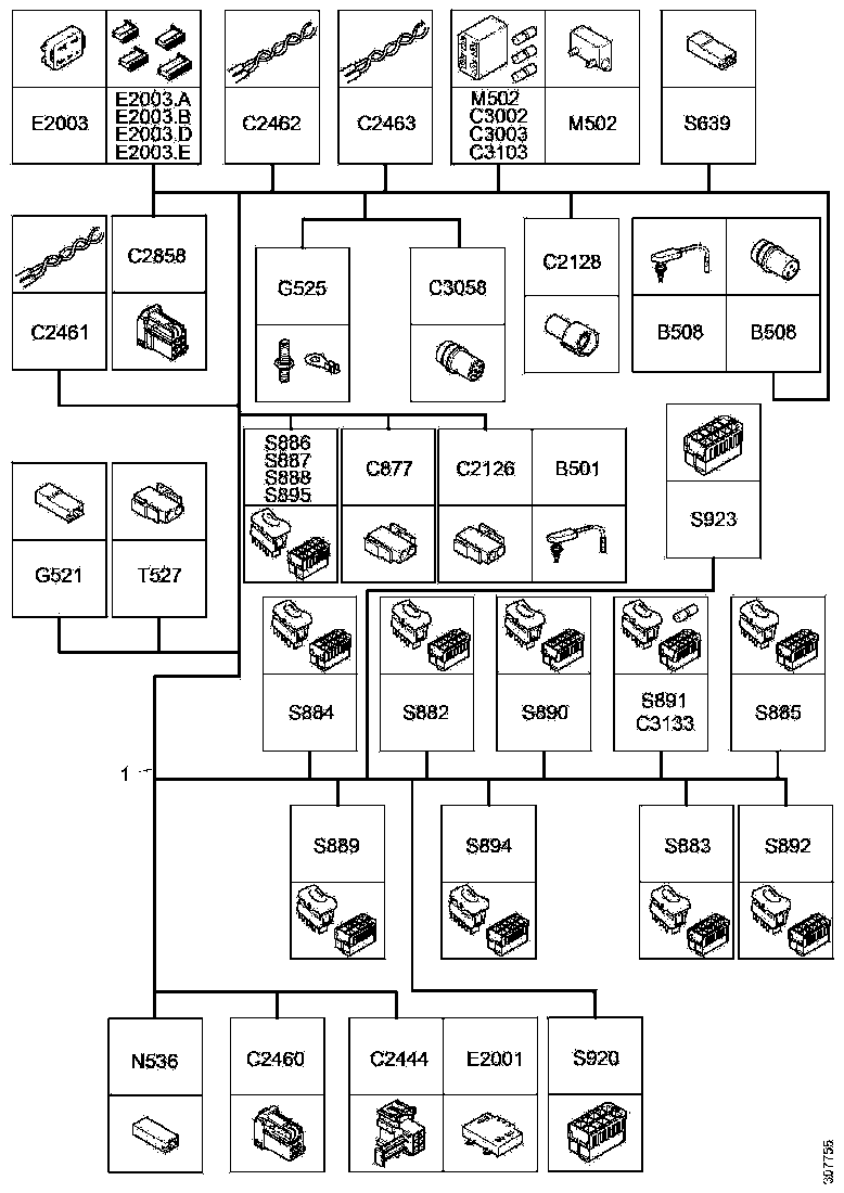 Buy 1934493 CABLE HARNESS SCANIA