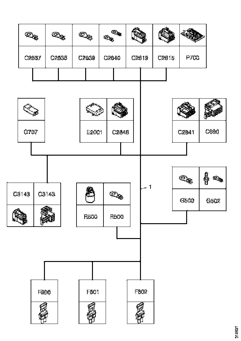Buy 2008054 CABLE HARNESS SCANIA