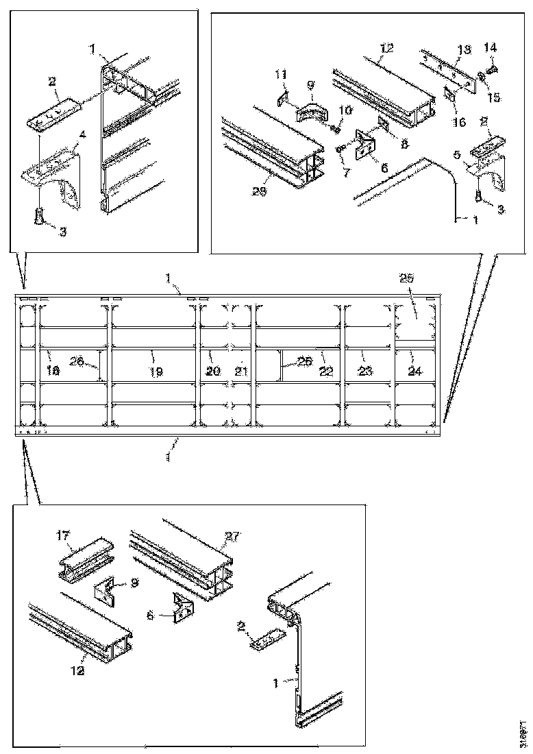 Buy 2009278 ROOF RAIL SCANIA