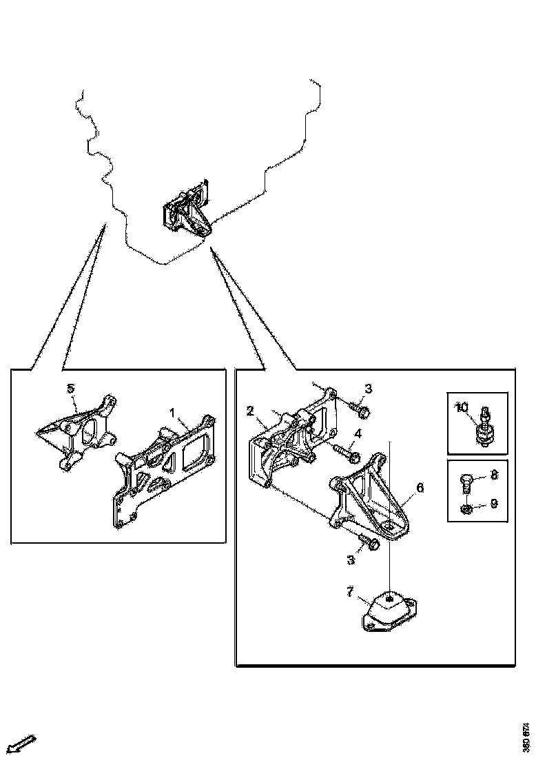 Buy 2025269 ENGINE BRA SCANIA