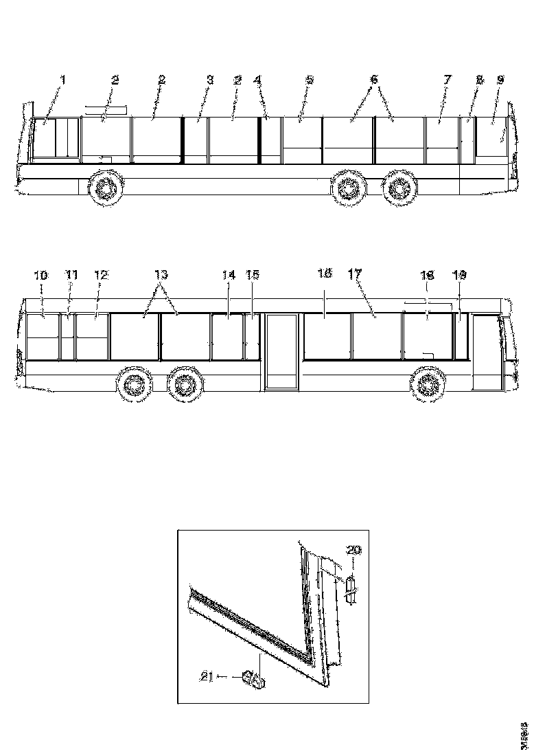 Buy 2028536 SIDE WINDOW THERMOPANE SCANIA