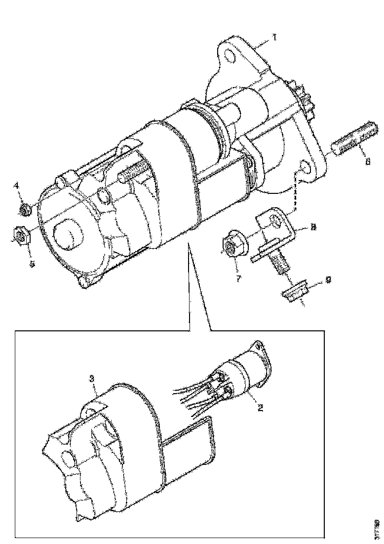 Buy 2029376 STARTER MOTOR SCANIA