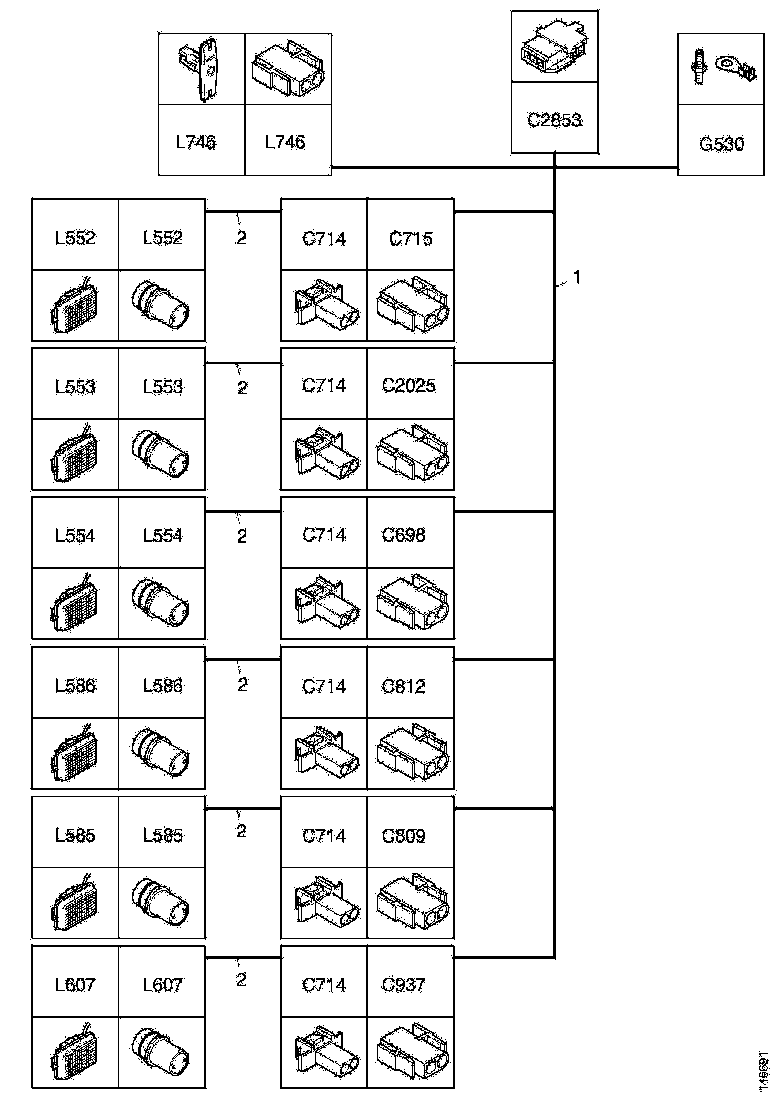 Buy 2031108 CABLE HARNESS SCANIA