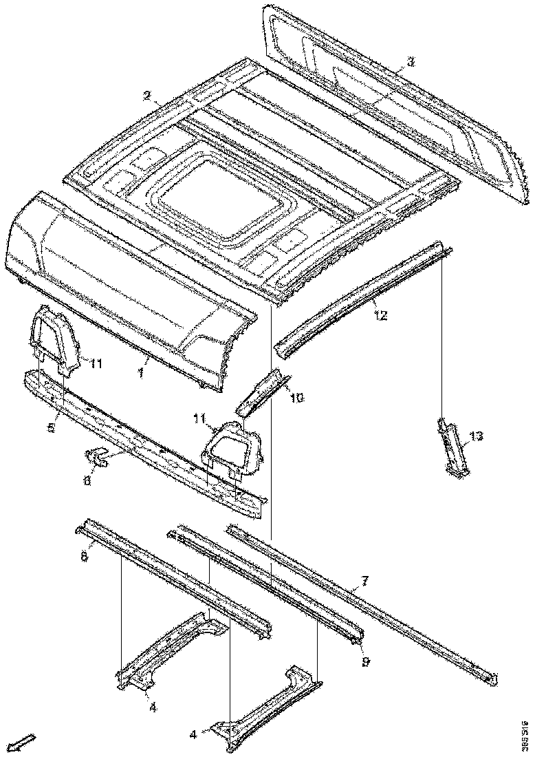 Buy 2044097 ROOF MEMBE SCANIA