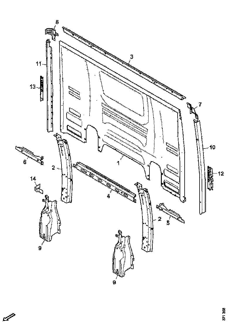 Buy 2045059 Rear Wall Panel SCANIA