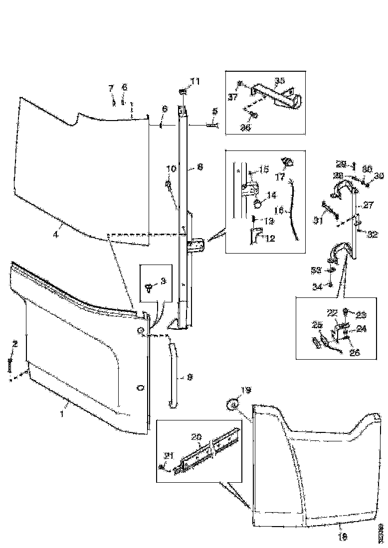 Buy 2053823 HINGE SCANIA