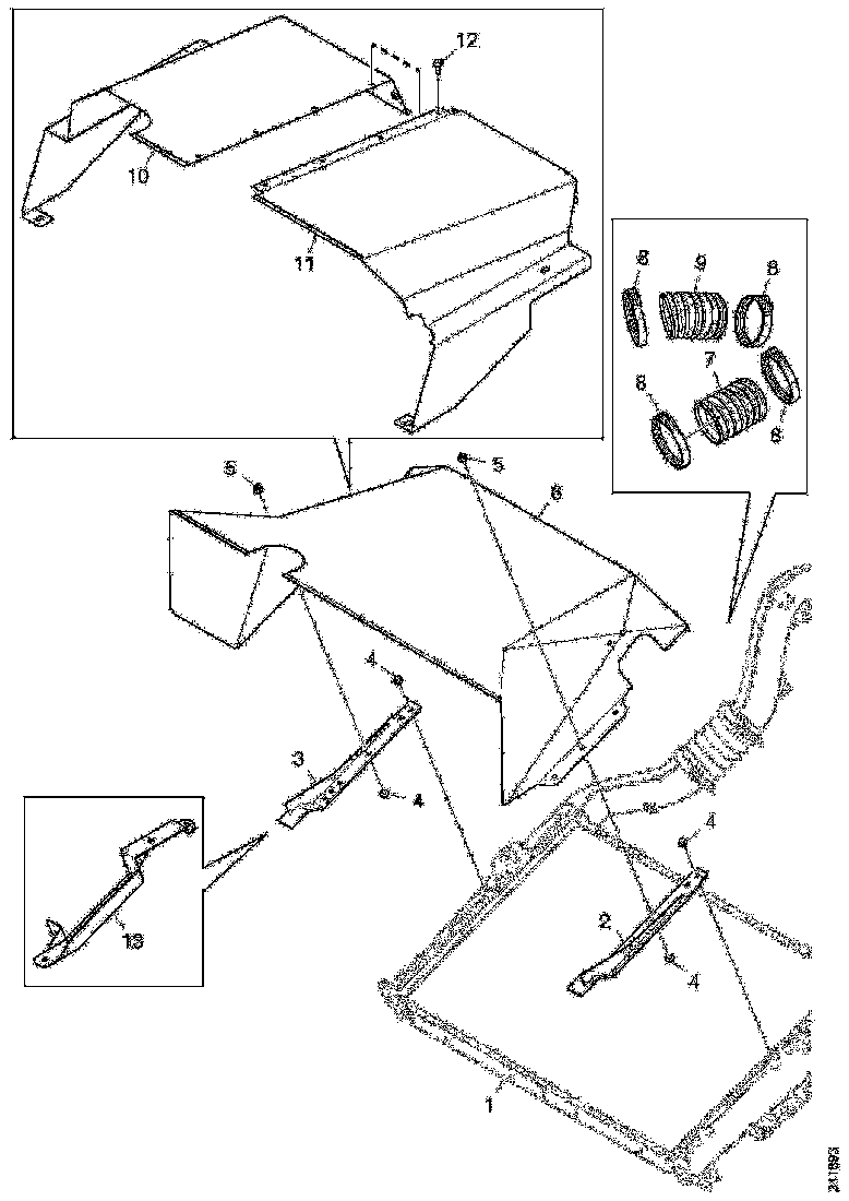 Buy 2056805 RECIRCULATION SHIELD SCANIA