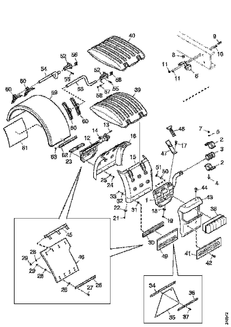 Buy 2057235 MUDGUARD SCANIA