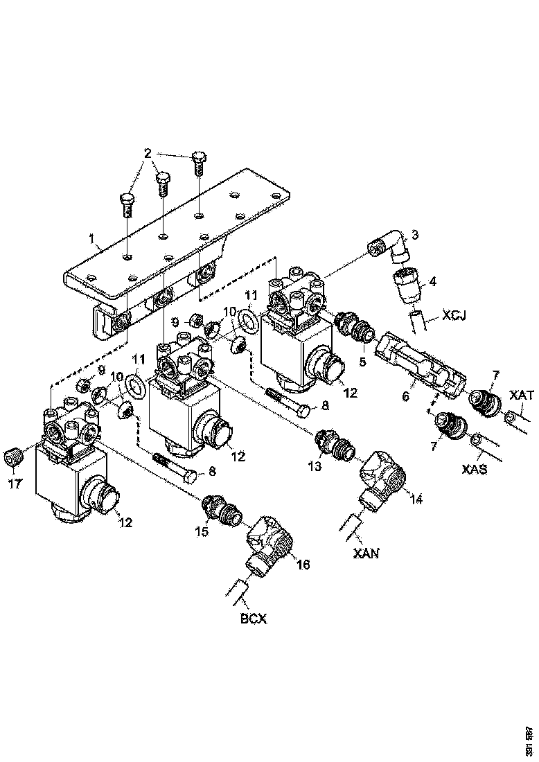 Buy 2058436 THREE WAY ELBOW JOINT UNION SCANIA