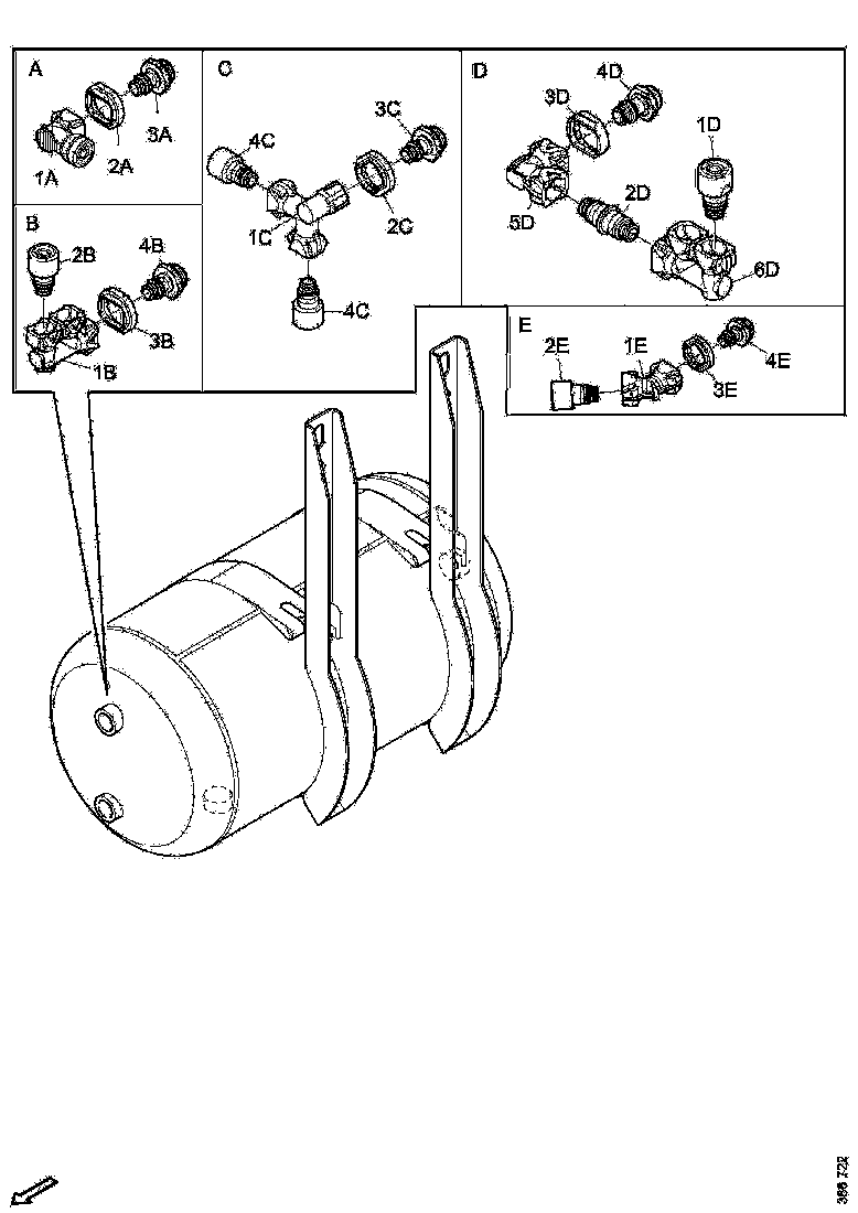 Buy 2058722 Three Way Elbow Joint Union SCANIA