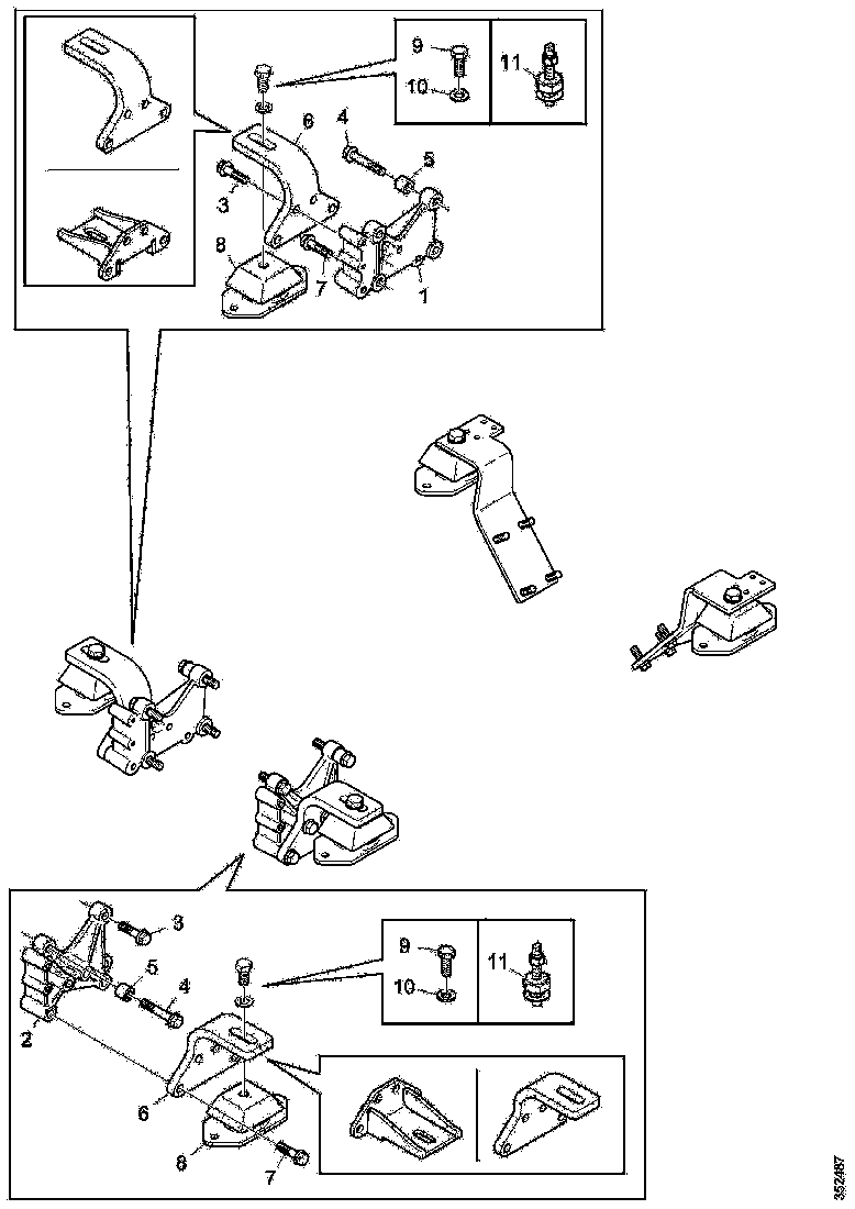 Buy 2067850 ENGINE BRA SCANIA