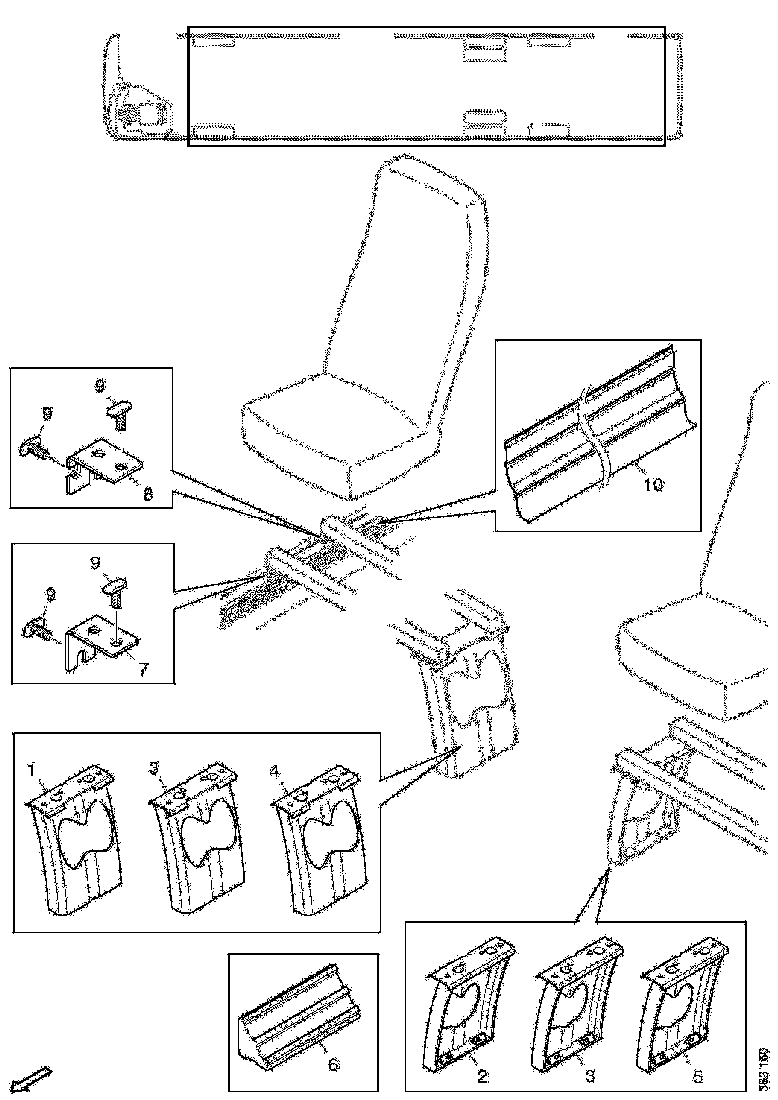 Buy 2085007 SEAT LEG SCANIA