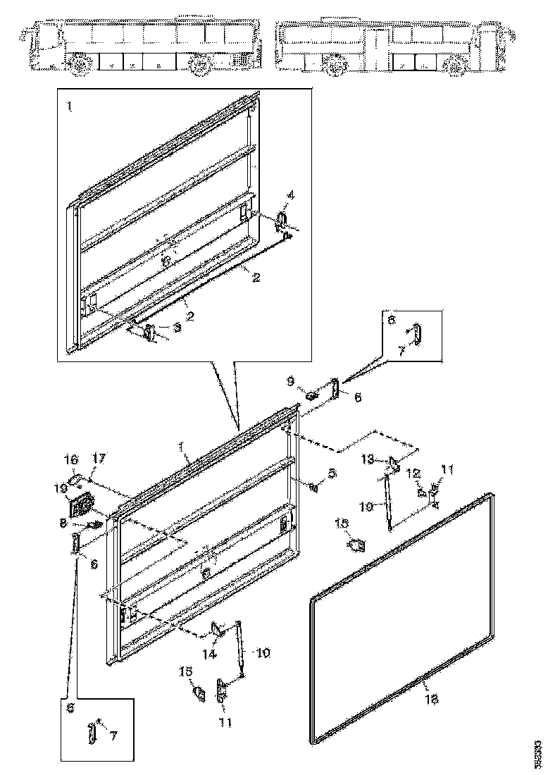 Buy 2091825 LUGGAGE COMPARTMENT DOOR SCANIA
