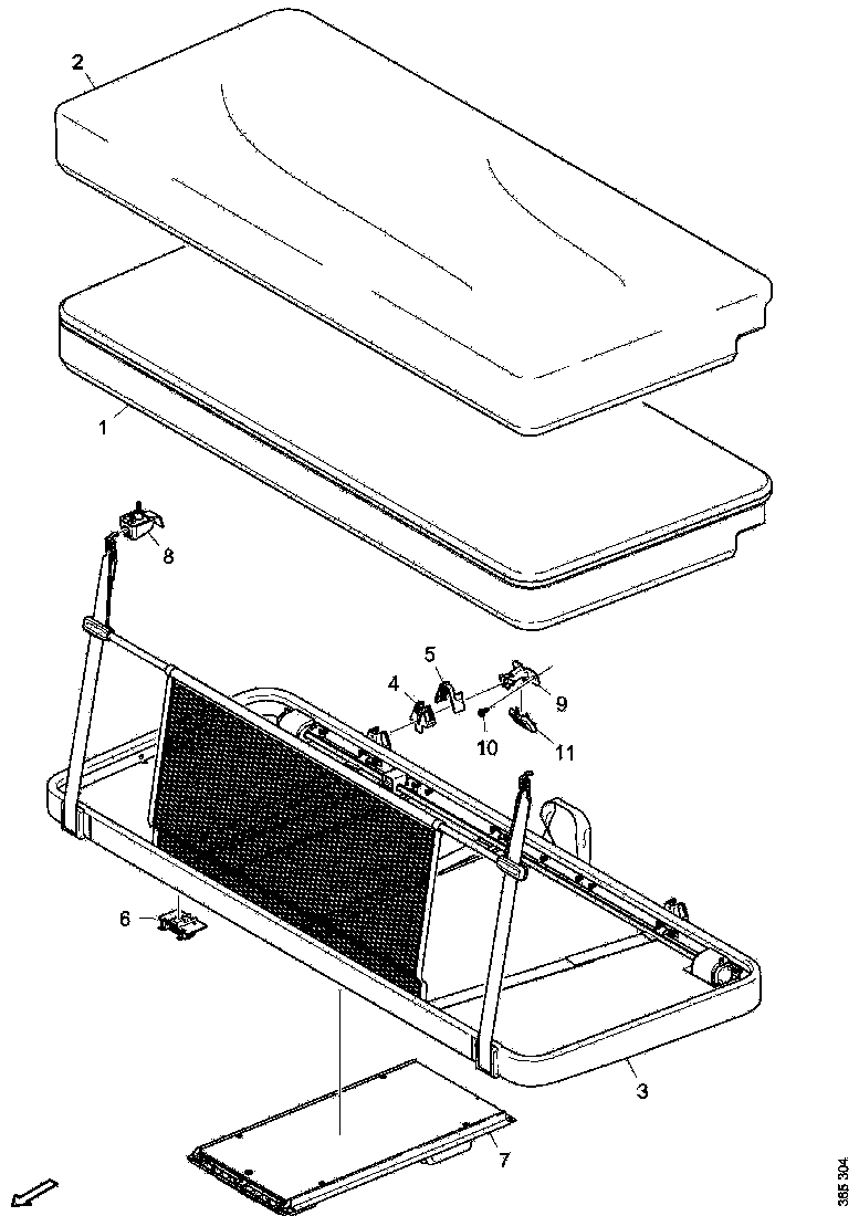 Buy 2095973 BED FRAME SCANIA