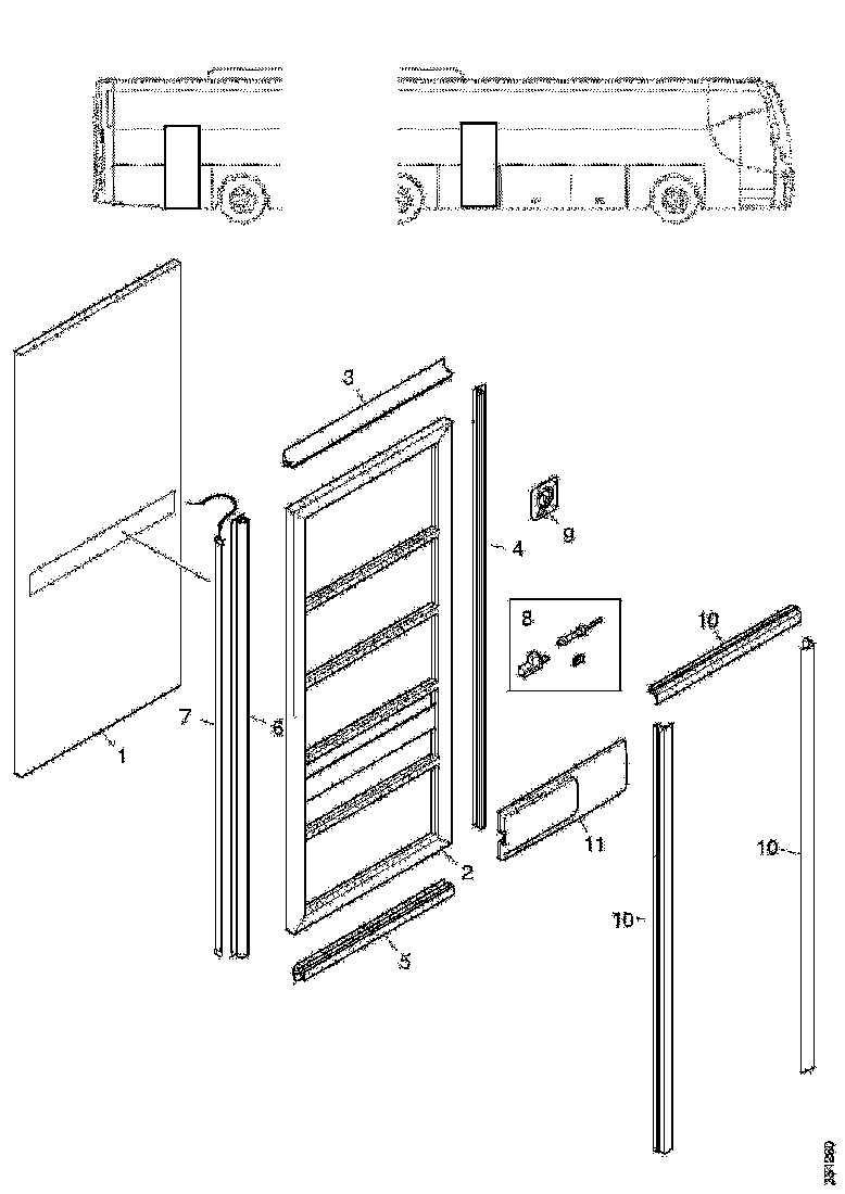 Buy 2127623 DOOR LEAF SCANIA