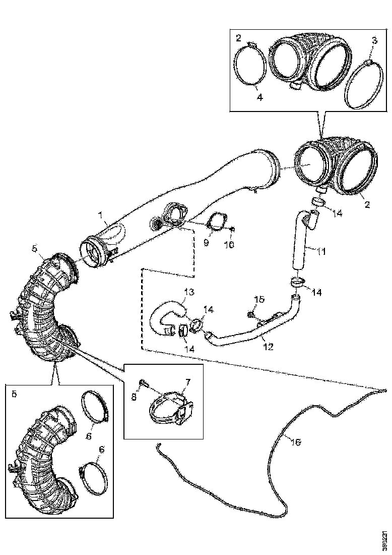 Buy 2129556 FLEXIBLE HOSE SCANIA