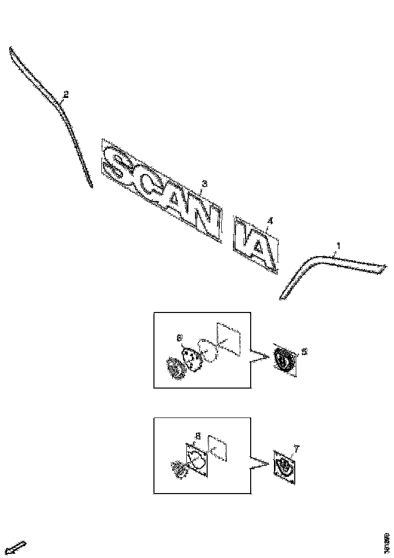 Buy 2183823 DECORATIVE STRIPES SCANIA