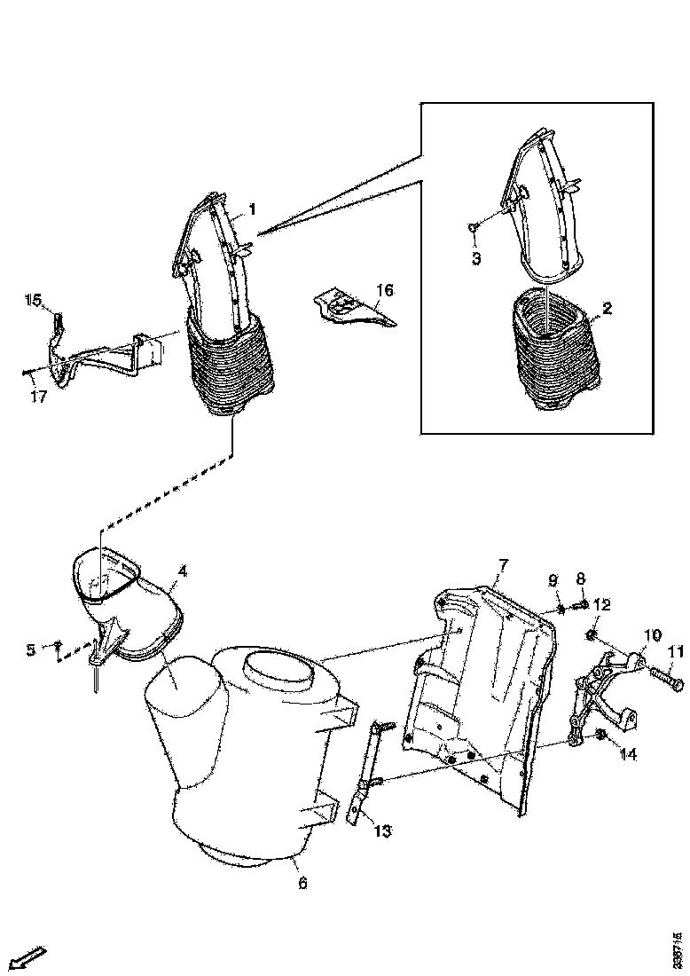 Buy 2205108 AIR INTAKE SCANIA