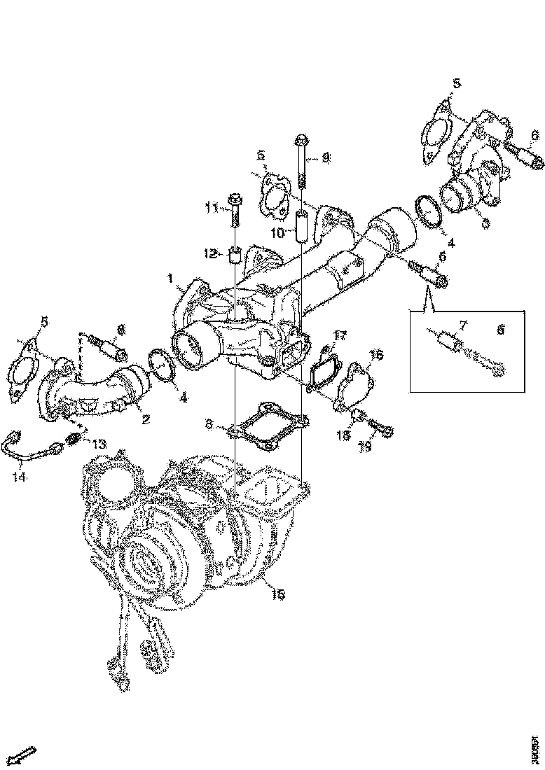 Buy 2223087 Exhaust manifold SCANIA