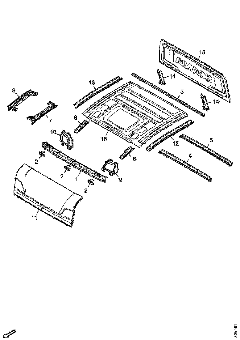 Buy 2227517 ROOF MEMBE SCANIA