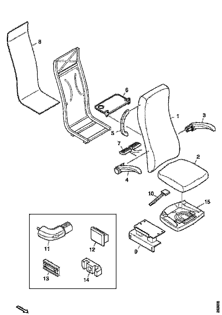 Buy 2239230 BACKREST SCANIA