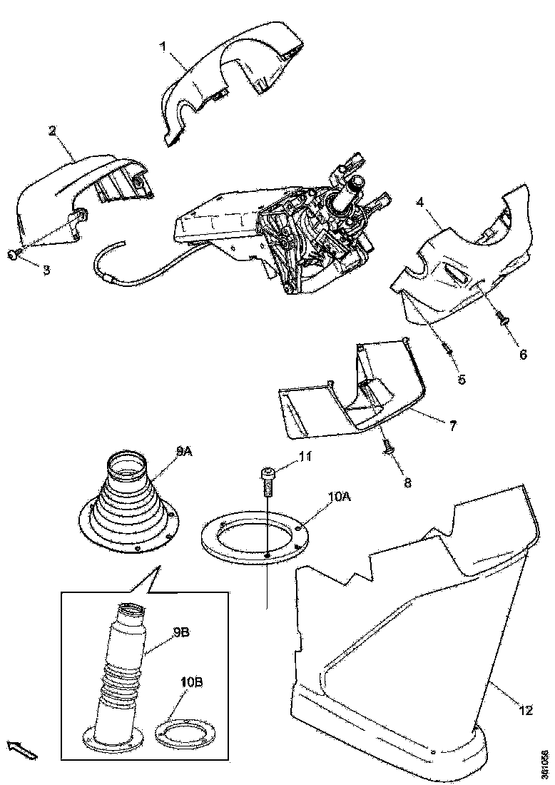 Buy 2271628 STEERING COLUMN COVER SCANIA
