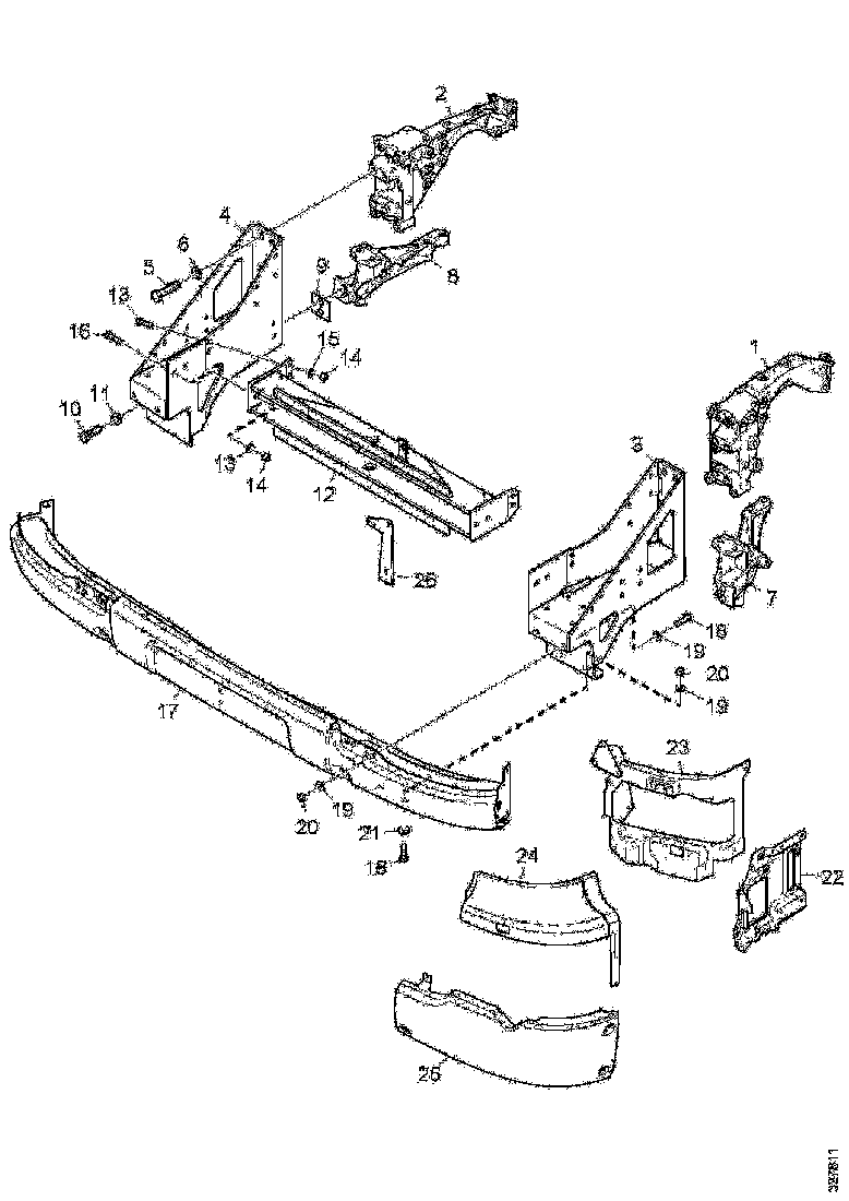 Buy 2281772 BUMPER COR SCANIA
