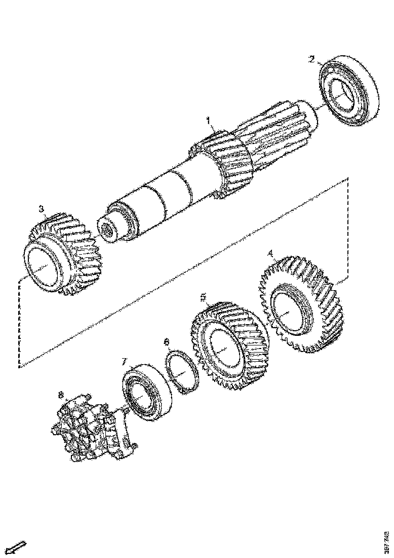 Buy 2323713 LAYSHAFT GEAR SCANIA
